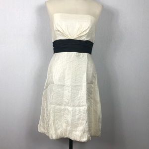 💸SALE💸 WHBM White Bubble Strapless Dress Black 6